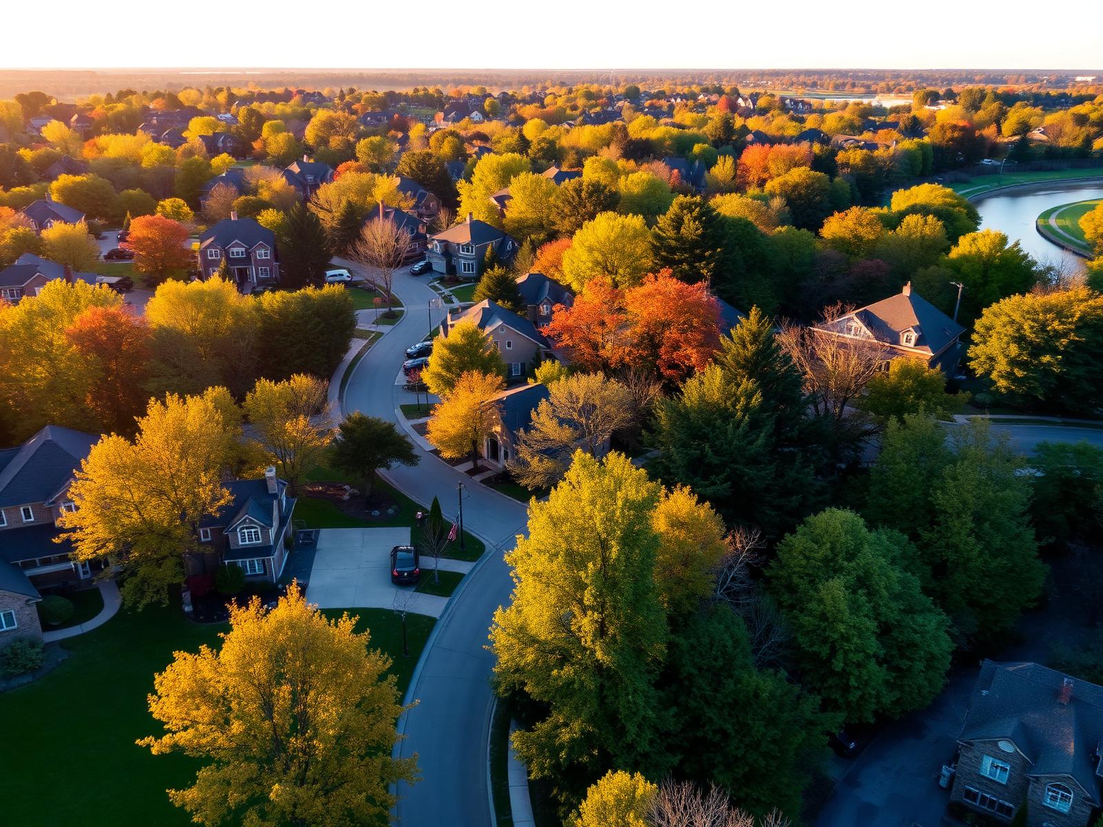 Aerial view of Glen Abbey, Oakville